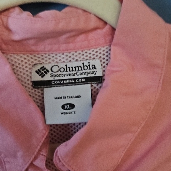 Columbia Pink Long Sleeve Shirt XL(B4) - Picture 1 of 6